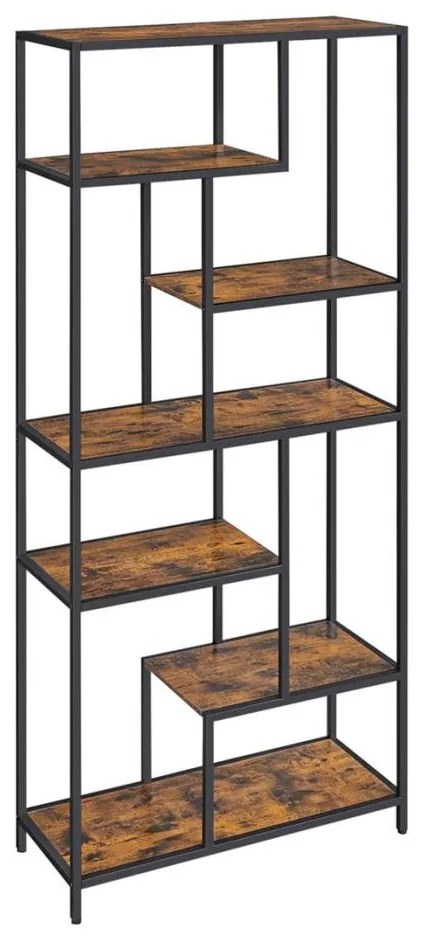 Knižnica NAVARO hnedá/čierna