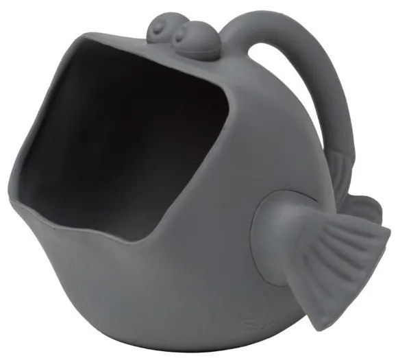 Scrunch silikónové vedierko a kanvička 2v1 v tvare ryby, Anthracite Grey