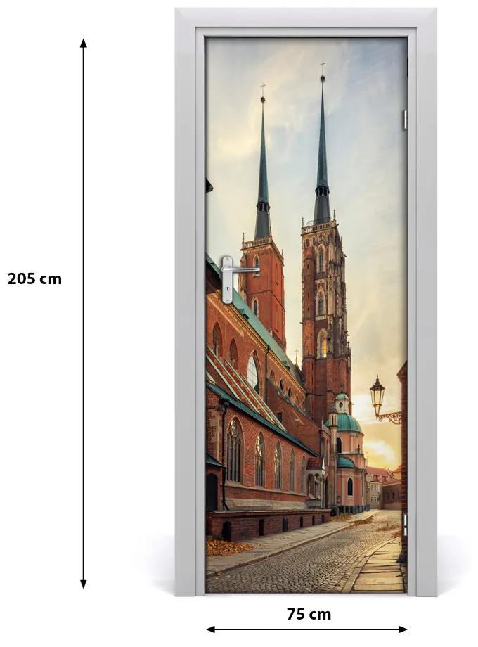 Fototapeta samolepiace na dvere Vratislav Poľsko 75x205 cm