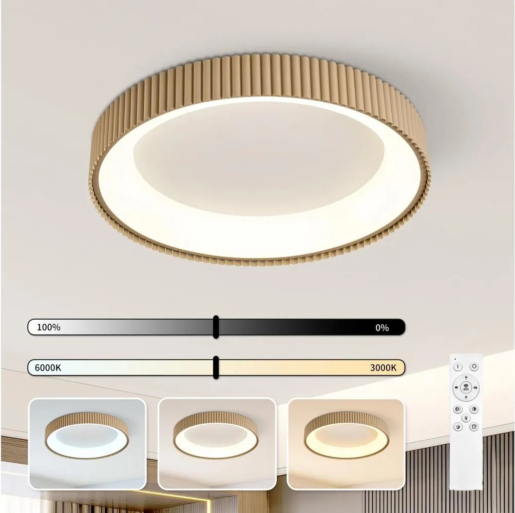 Brilagi - LED stmievateľné stropné svietidlo FALCON MODERN LED/54W/230V 60 cm béžové+DO