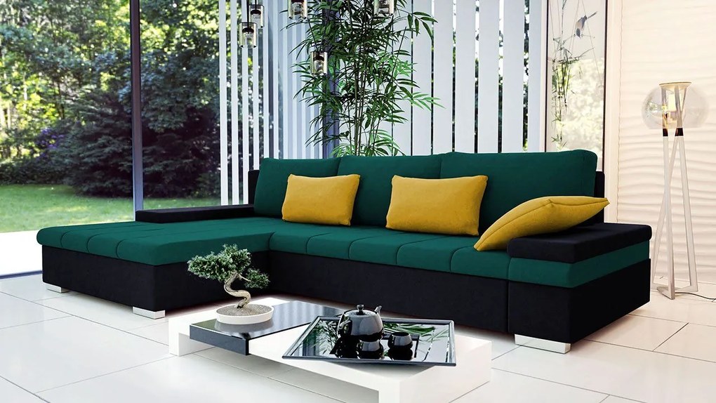 Rohová sedačka Kanton, Dostupné poťahy: Nazar 225.05 + Muna 14, Strana: ľavá