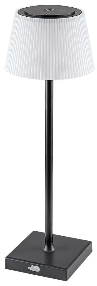 Rabalux 76010-LED Stmievateľná nabíjacia stolná lampa TAENA LED/4W/3,7V IP44 čierna RL76010