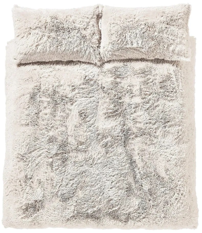 Biele mikroplyšové obliečky na dvojlôžko/predĺžené 230x220 cm Cuddly – Catherine Lansfield