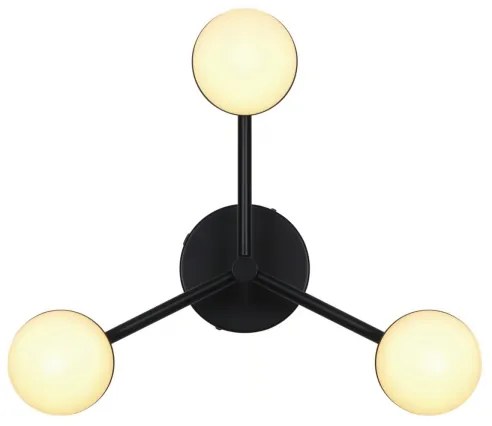 Nordlux - Prisadený luster CONTINA 3xG9/5W/230V čierna