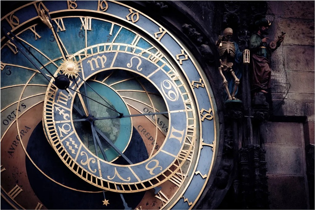 Obraz - Orloj, Praha (90x60 cm)