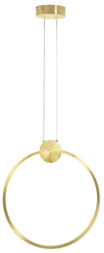 Toolight Toolight, LED stropné svietidlo 40cm 17W 4000K APP1396-CP, zlatá lesklá, OSW-00954