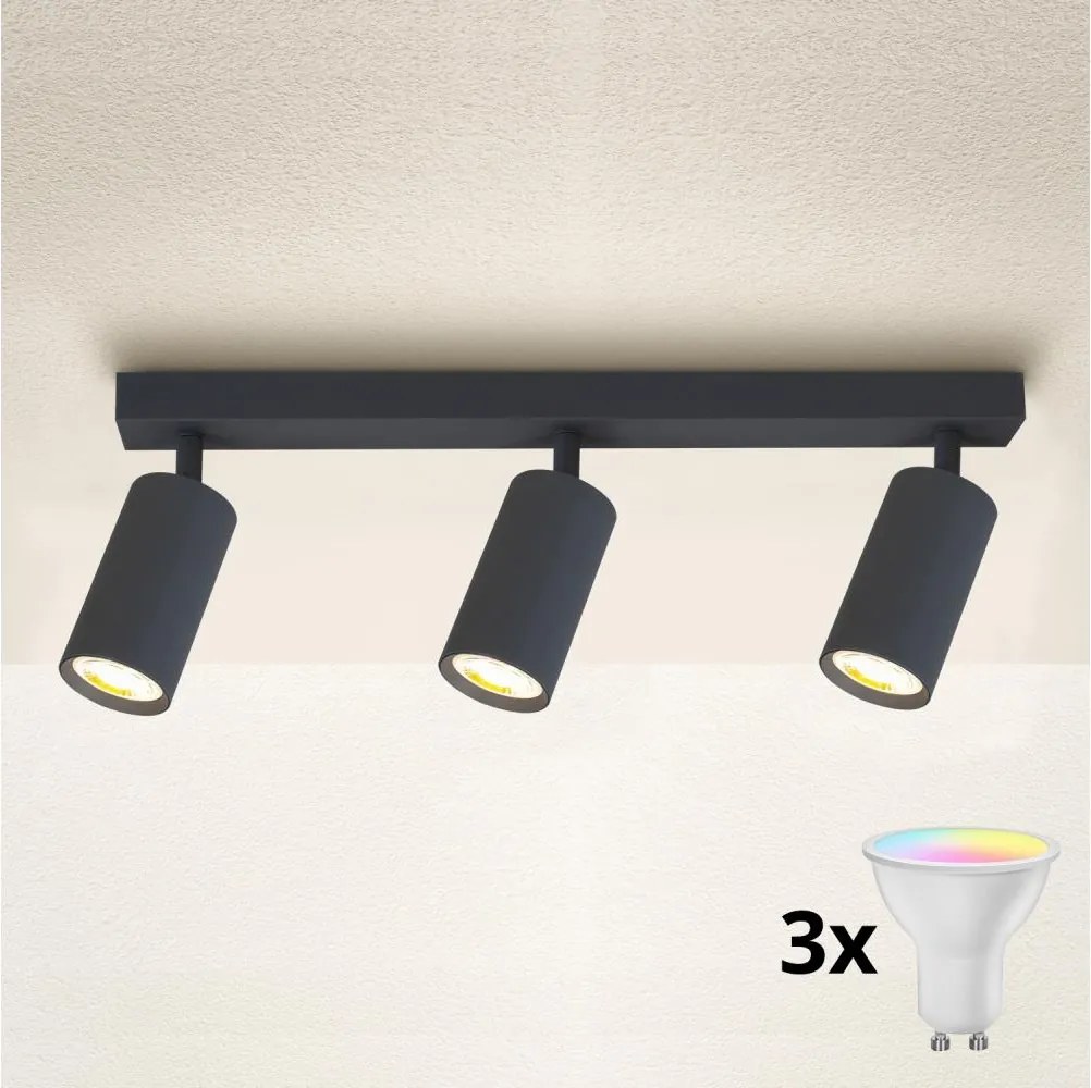 BRILAGI - LED Stmievateľné bodové svietidlo SELE 3xGU10/4,8W/230V antracit