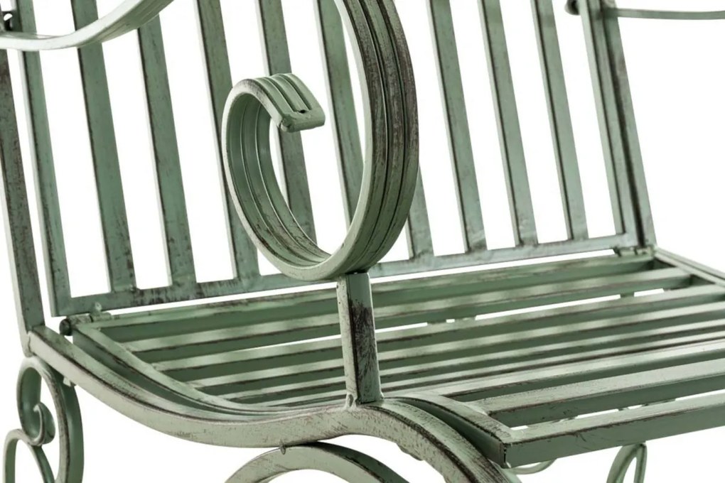 Kovové hojdacie kreslo Smile (SET 2 ks) - Zelená antik