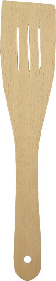 AMADEA Drevená obracačka rovná s drážkami, masívne drevo, 28 cm