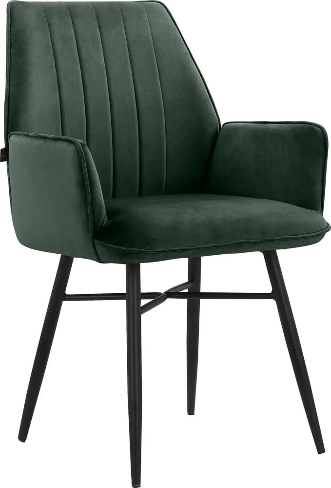 Zelené čalúnené jedálenské kreslá v súprave 2 ks Anzo – Støraa