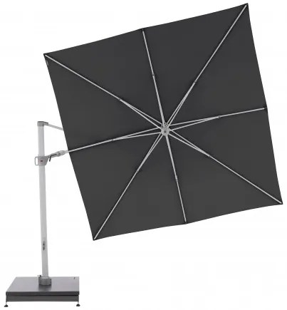 Knirps KNIRPS 320 x 320 cm - luxusný výkyvný záhradný slnečník s bočnou tyčou : Farba slnečníka - Tmavě šedá