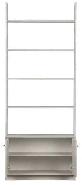 Svetlosivá modulárna knižnica z borovicového dreva 80x200 cm Madu – WOOOD