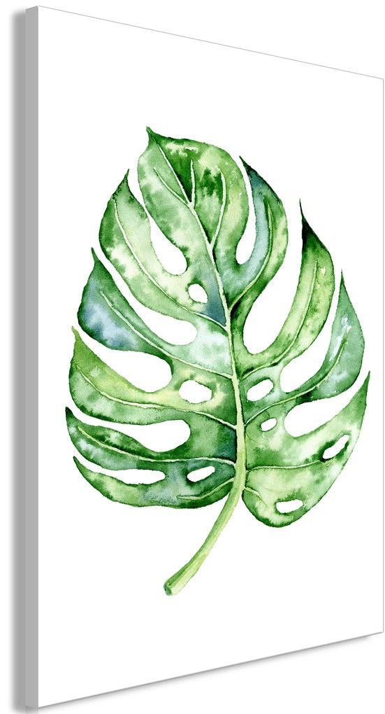 Artgeist Obraz - Watercolor Monstera (1 Part) Vertical Veľkosť: 60x90, Verzia: Premium Print