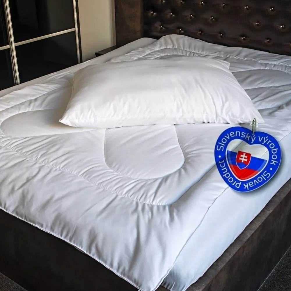 DeLuxe celoročná antialergická súprava 140x200cm Rozmer paplón-vankúš: 140x200 cm