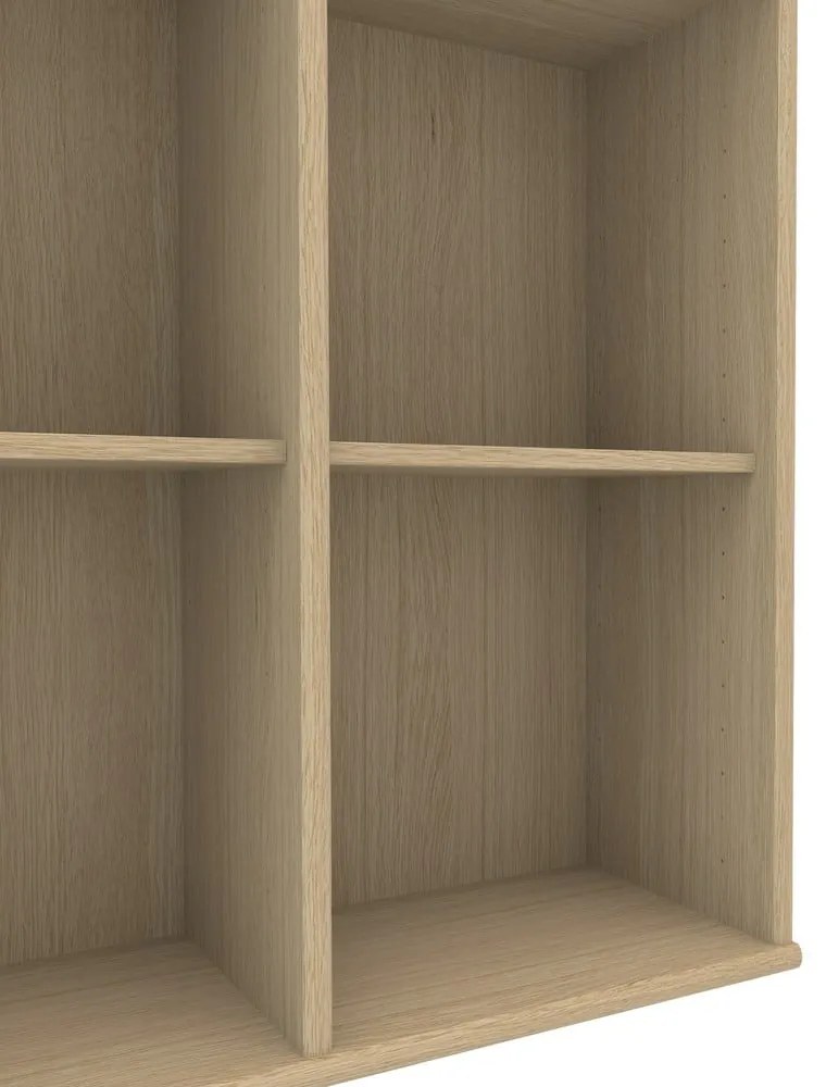 Nástenná knižnica podyhovaná dubom Mistral 025