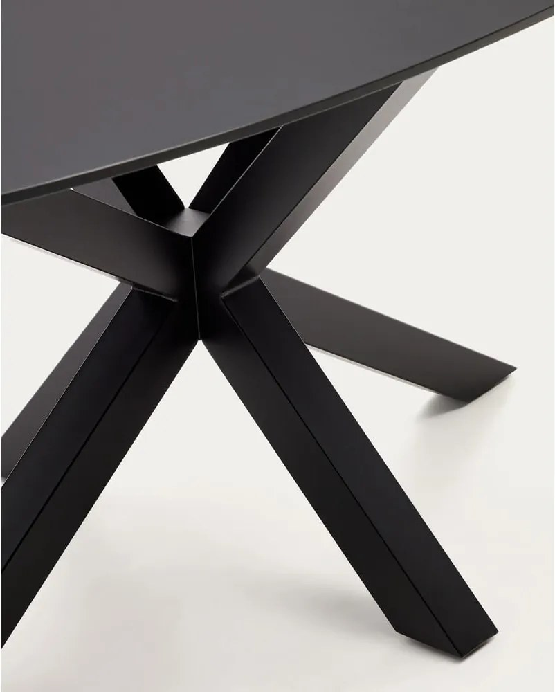 Jedálenský stôl so sklenenou doskou 100x200 cm Argo – Kave Home