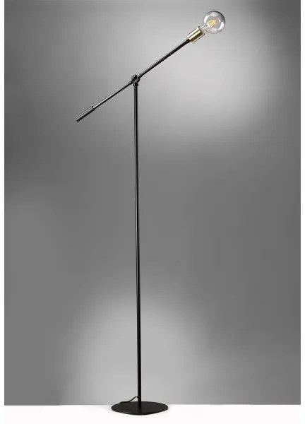 ONLI - Stojacia lampa ASTE 1xE27/15W/230V čierna/zlatá