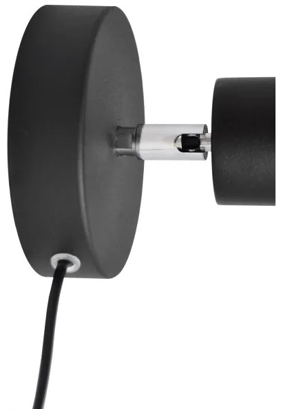 Nástenné bodové svietidlo TUNE 1xE27/20W/230V čierna