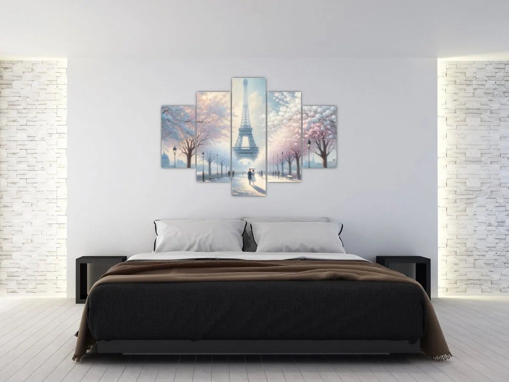 Obraz - Maľba z Paríža (150x105 cm)