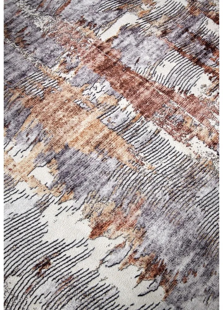 Sivý koberec 200x290 cm Malard Copper Gold – Elle Decoration