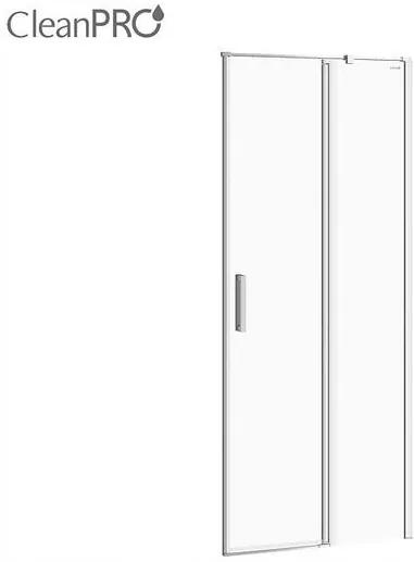 Cersanit Moduo - Dvere do niky / Dvere pre sprchový kút, pravé, 80x195cm, chrómový profil-číre sklo, S162-004