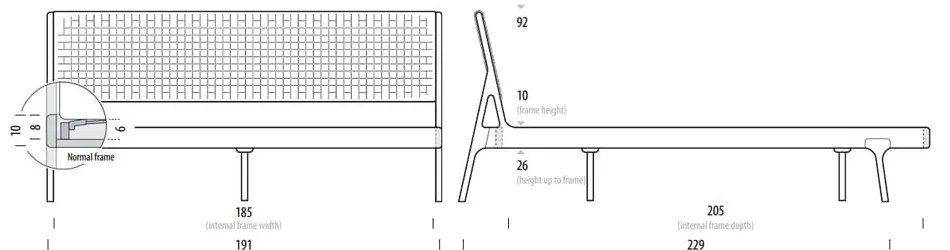 Posteľ z masívneho dubového dreva s čiernym čelom Gazzda Fawn, 160 x 200 cm