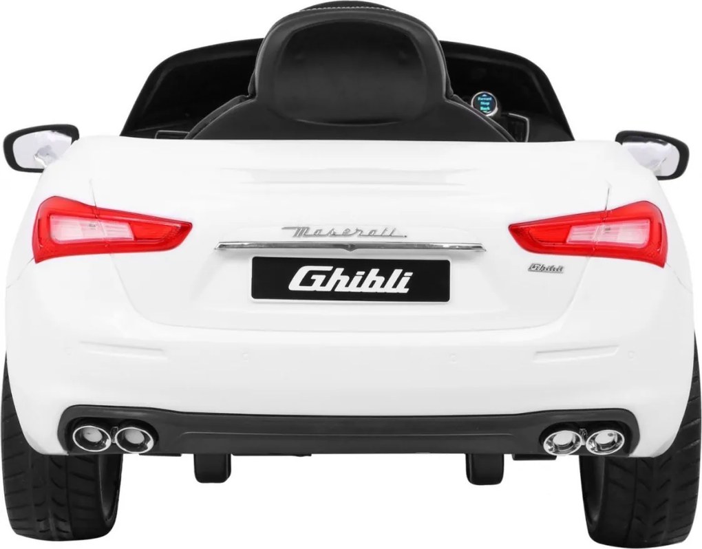 Ramiz Maserati Ghibli batéria pre deti Biela + diaľkové ovládanie