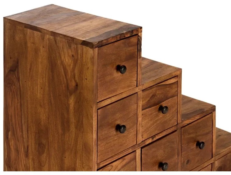 furniture-nabytek.cz - Masívna komoda Merlin z palisandru, lakovaná, hnedá