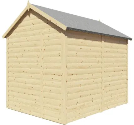 Drevený záhradný domček Konsta Blockhaus LUX 19 mm prírodný 181x239 cm vr. podlahy