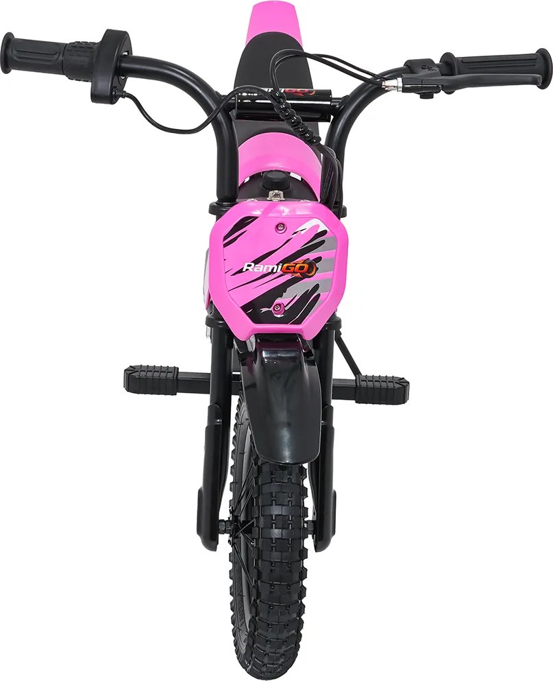 Ramiz Detský elektrický motocykel SHARK ružový