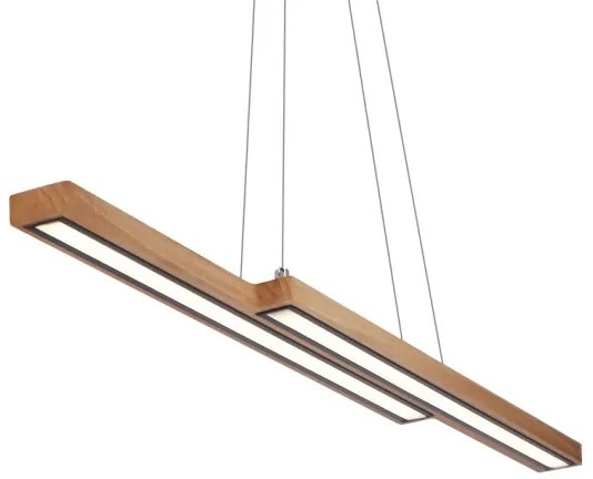 Drevený LED luster na lankách SENTO LED/19W/230V