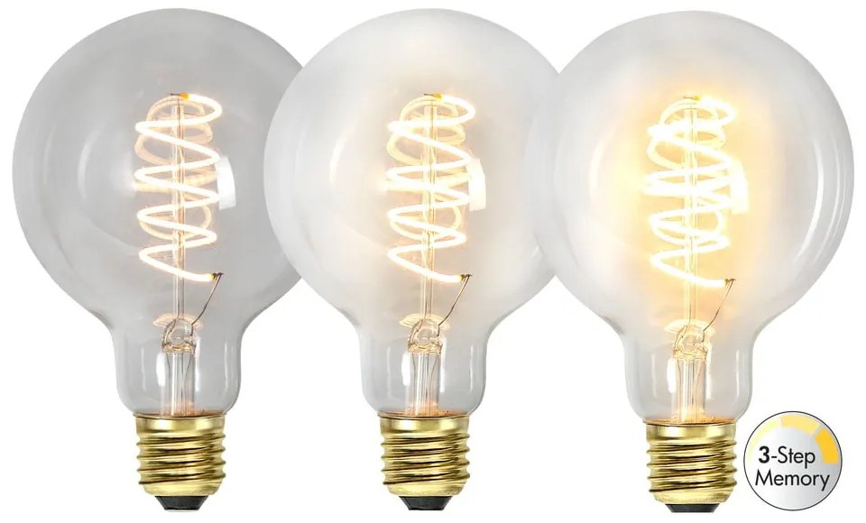 Teplá LED/filamentová žiarovka so stmievačom E27, 4 W Spiral Filament – Star Trading