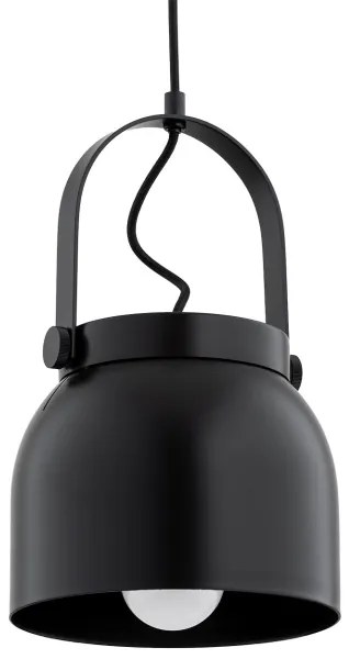 Argon 8281 - Luster na lanku LOGAN 1xE27/15W/230V pr. 20 cm čierna