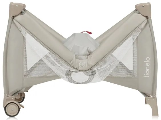 Lionelo - Cestovná postieľka STEFI PLUS Béžová Cappuccino