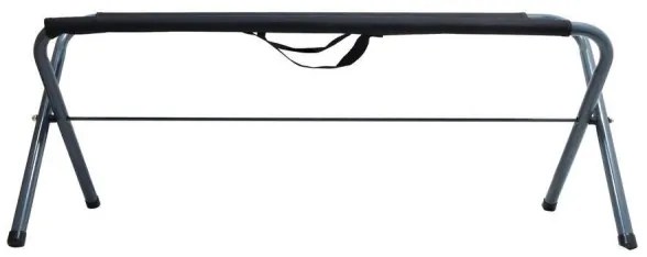 Skladacia kempingová lavica čierna/šedá