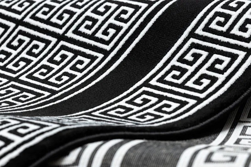 Dywany Łuszczów Behúň Gloss 6776 85 greek black/ivory - 80x250 cm