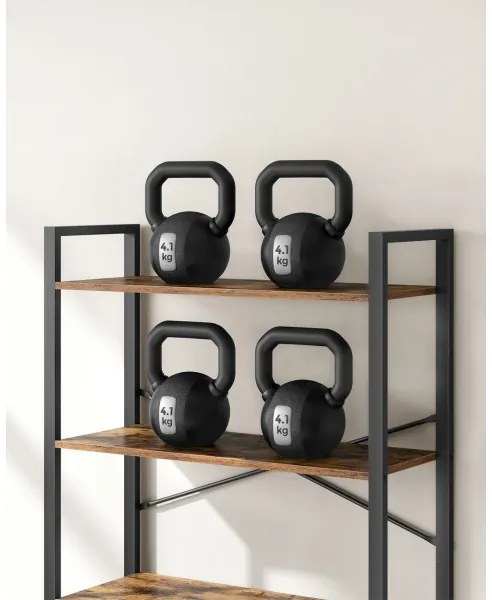 Knižnica NAVARO hnedá/čierna