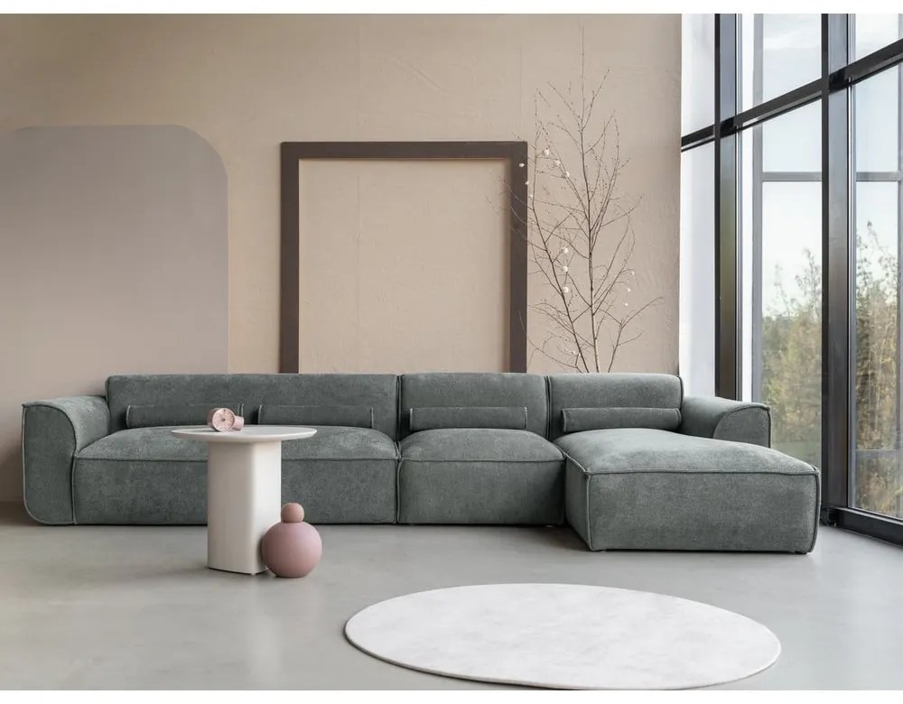 Svetlozelená rohová pohovka (pravý roh) Flex Felix – Miuform