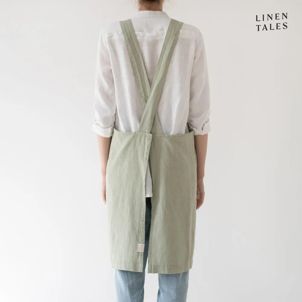 Ľanová zástera Crossback - Linen Tales