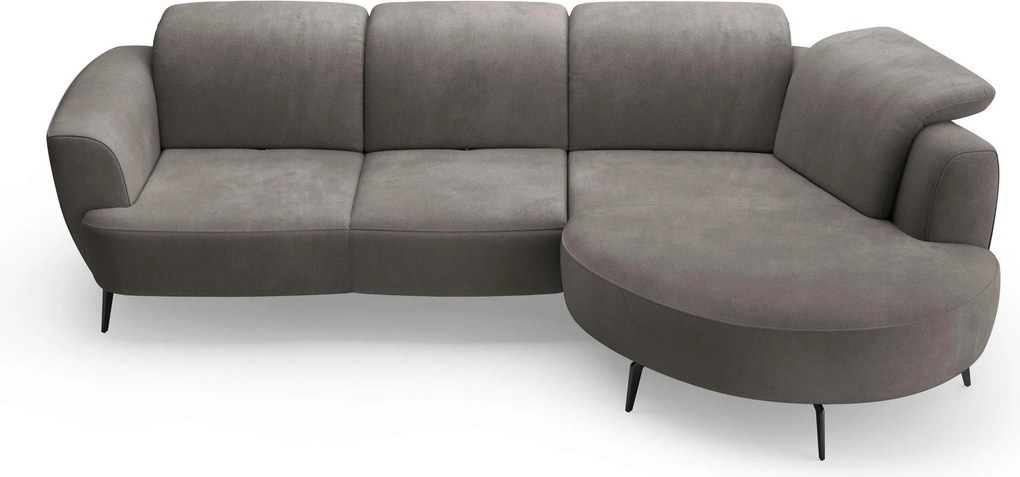 XXXLutz ROHOVÁ SEDAČKA, textil, grafitová Sit & More - Sedačky - 000144018512