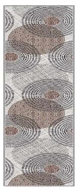 Sivý prateľný koberec behúň 58x140 cm - Oyo Concept