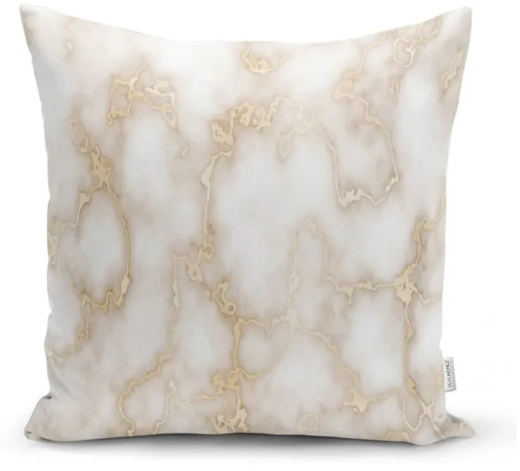 Obliečka na vankúš Minimalist Cushion Covers Golden Lines Marble, 45 x 45 cm