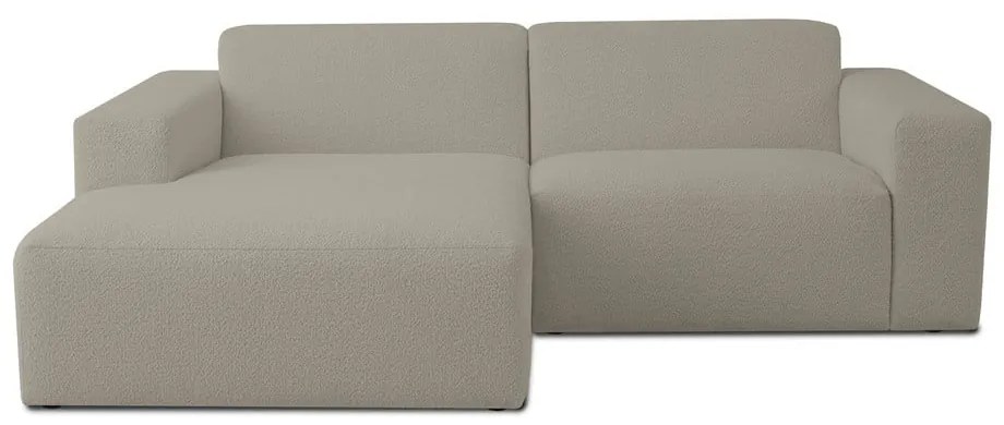 Svetlohnedá rohová pohovka z textílie buklé (ľavý roh) Roxy – Scandic