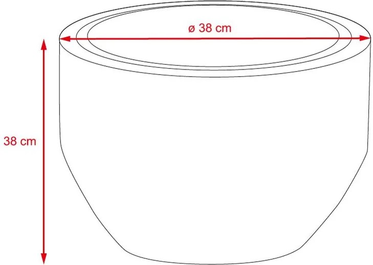 Kvetináč LILY hnedá