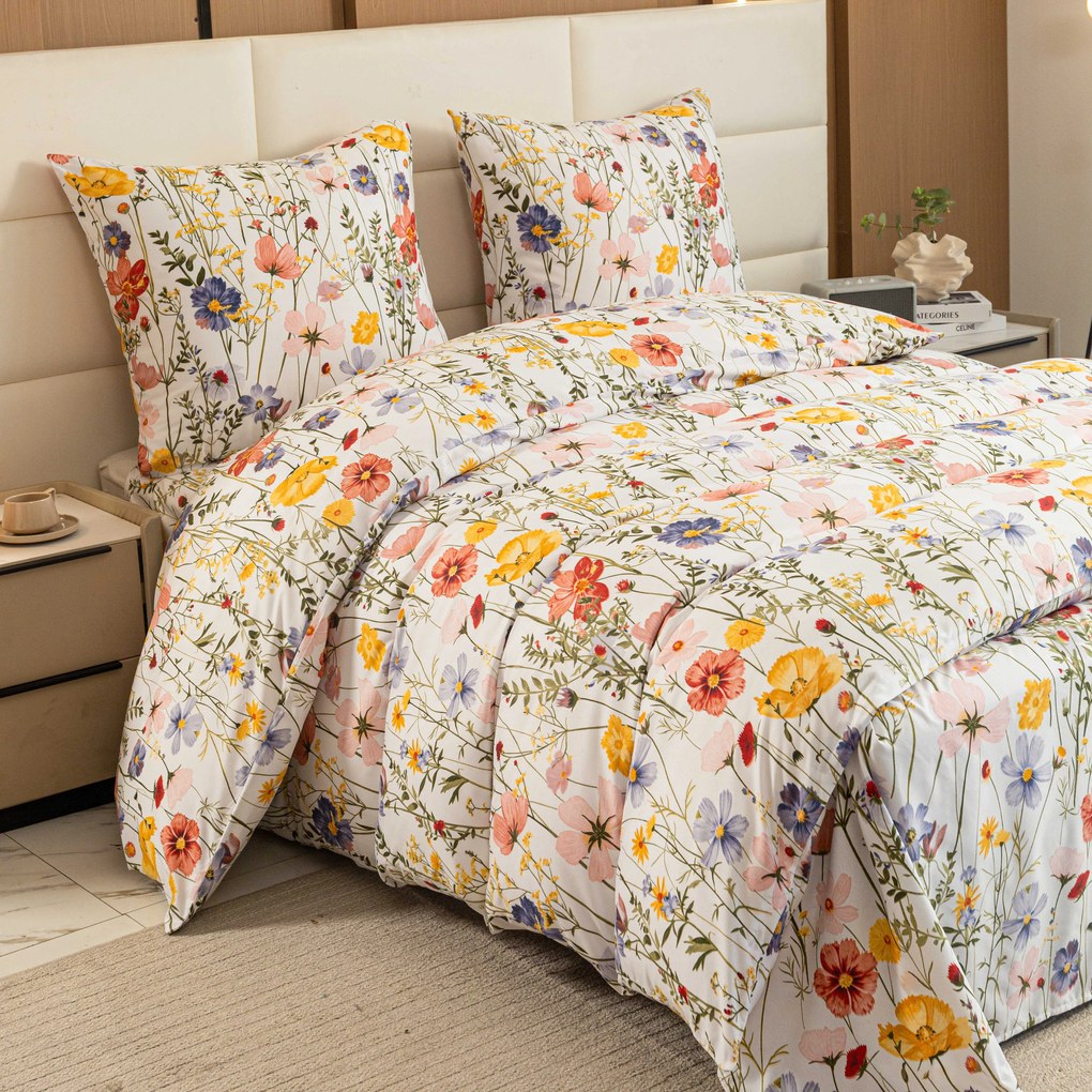 Obliečky z mikrovlákna WILDFLOWERS farebné Rozmer obliečky: 70 x 90 cm | 140 x 200 cm