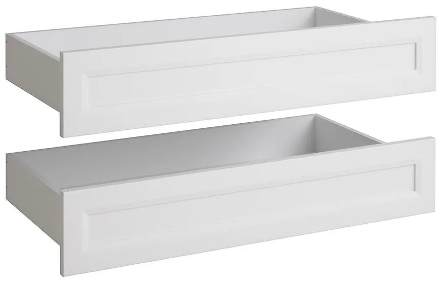 Zásuvka Skrine Ultra 2DX 2 ks rámček biela platina