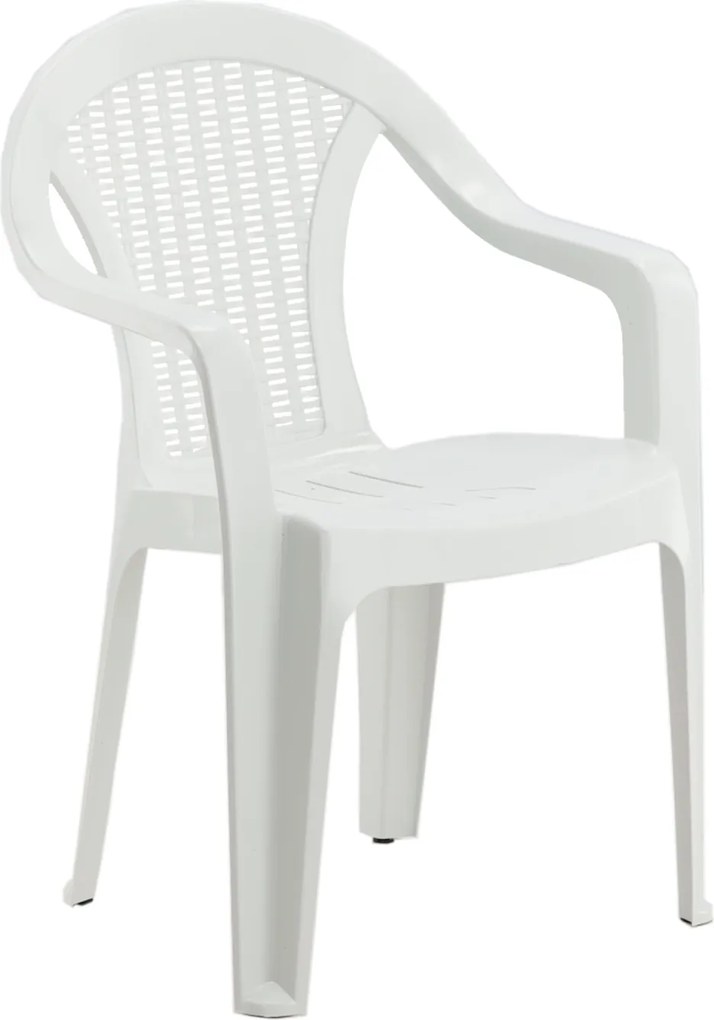 Garden Line ZÁHRADNÁ STOLIČKA 56 x 42 x 78 CM BIELA