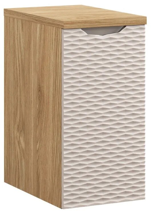 Závesná kúpeľňová skrinka Ocean s doskou 81-30-1D béžová/dub olejovaný