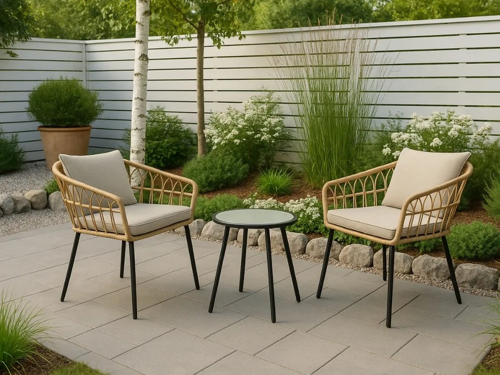 Prírodný záhradný set VESTER