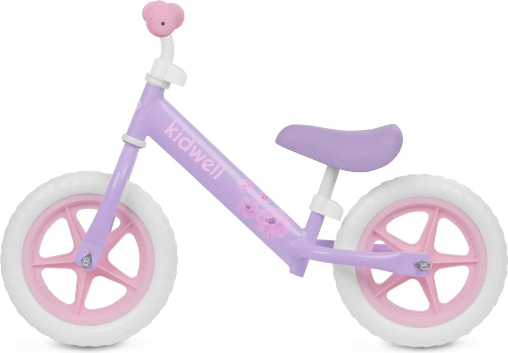 Detský balančný bicykel Kidwell REBEL, 12" EVA kolesá, ľahký 2,64 kg